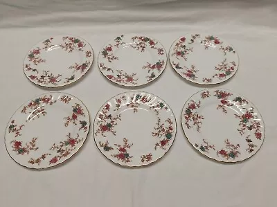 6 Minton Ancestral Bone China Bread & Butter Plates Gold Trim • $34.99