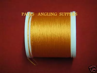  Grade D  Fishing Rod Whipping Thread  100 Yds ORANGE • £9.98