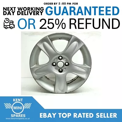 MINI Cooper S 17 Inch R91 5 Spoke Star Bullet Silver Alloy Wheel RIM R53 R50 R52 • $81.20