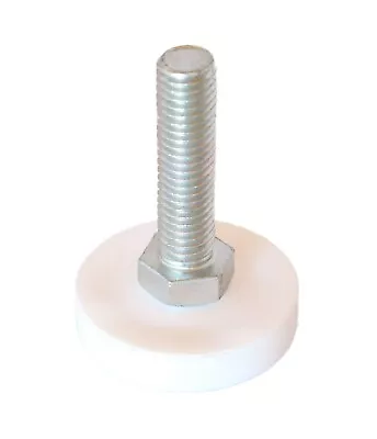 1 Pc Leveling Mounts White Base/feet/pad Zinc Plated Steel 1/2-13 X 3.5  • $7.74