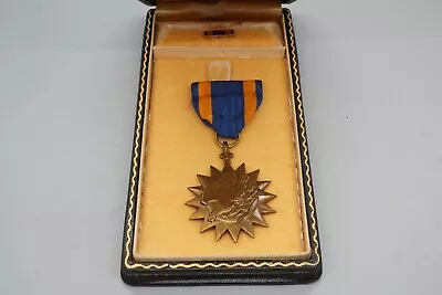WWII Army Air Forces Air Medal Named Medal & Ribbon In Presentation Box/Case • £96.50