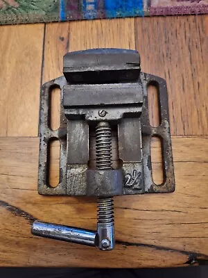 Vintage Drill Press / Machine Vice  1970s Tool 2-1/2  Jaws • $39.99