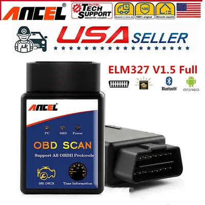 ELM327 Bluetooth/WIFI Car Diagnostic Scanner Auto Fault Code Reader Tool OBD2 • $4.99