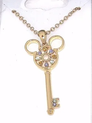 Disney Park Arribas Necklace✿Mickey Mouse Made With Crystals From Swarovski Key • $27.58