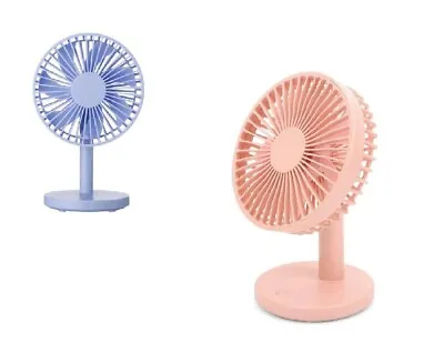 Mini Table USB Fan Small Desktop Portable Personal Use For Home Office Bedroom • £8.70