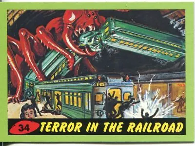 £2.19 • Buy Mars Attacks Heritage Green Parallel Base Card #34    Terror In The Railroad