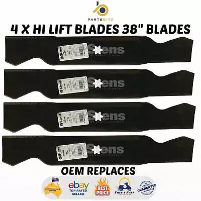 USA Made 4 X Blades 38  Blades Fit Mtd Ride On Mower 1992 Onwards 942-0610A 742- • $81.50