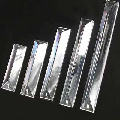 10Pcs One Hole Clear K9 Crystal Prisms Chandelier Lamp Parts Party Decorations • $16.16