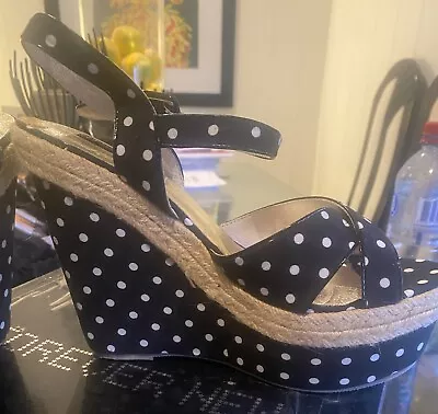 $20 • Buy Forever New Sz8 New Black/White Polka Dots