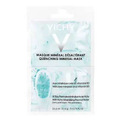 Vichy Quenching Mineral Mask Sachet Hydrate Instantly Soothes Fresh 75ml NEW • $49.95