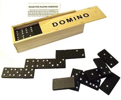 £2.99 • Buy New Dominoes Set Wooden Toy Childrens Celabrations Party Bag Loot Fillers.