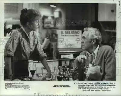 1983 Press Photo Actors Marsha Mason Jason Robards In  Max Dugan Returns  • $19.99