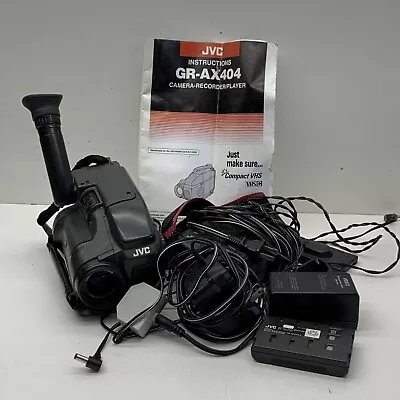 JVC GR-AX404 Compact VHS VHS-C Camcorder Video Tape Camera Recorder Player • $89.99