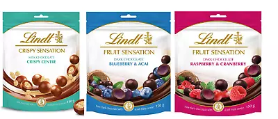 Lindt Fruit And Crispy Sensations Dark And Milk Chocolate Collection • £9.95