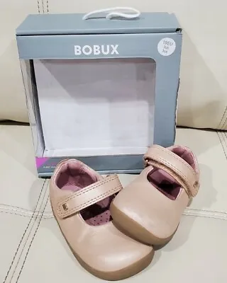 $22.50 • Buy Bobux Step Up First Walker Louise T-Bar Caramel Shimmer Size 3 Toddler Shoes