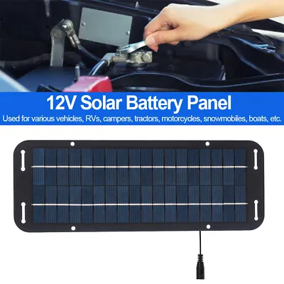 60W Solar Panel Kit Trickle Battery Charger 12V For Phone Car Van Caravan Boat • £14.90