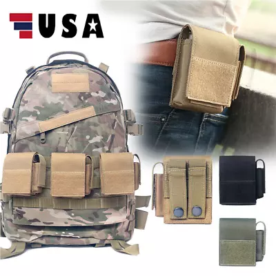 Utility EDC Tactical Mini Molle Pouch Cigarette Battery Lighter Belt Waist Pack • $6.99