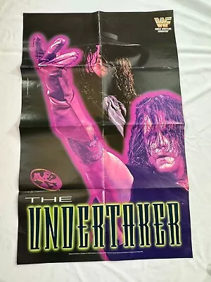 Wwe WWF Poster Undertaker Poster 20.75x32” DS Wrestling 1994 Pro • $30.32