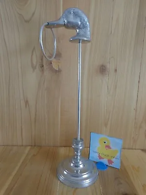 Duck Head Towel Holder 17  Silver Metal Color Ring In Bill Countertop Decor  • $19.99