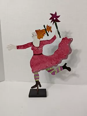 Vintage Judie Bomberger 1998 Cirque Du Soleil Woman Metal Sculpture Signed  • $45