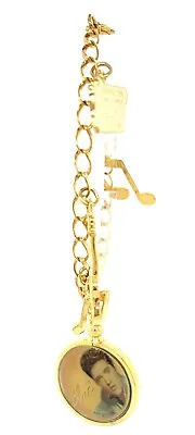 Elvis Presley Charm Bracelet W/Tennessee State Charm&Music Notes-Fits Wrist 7.25 • $4
