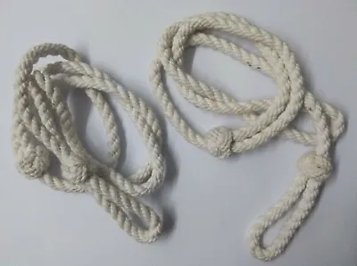 Military Issue 24  White Cord Double Fixed Knot Whistle Parade Lanyards X2 WL01 • £8.99