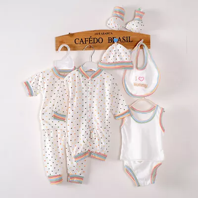 Unisex Newborn Baby Clothes Set Romper Top Pyjama Shirt Outfit 0-3 Months • £10.99