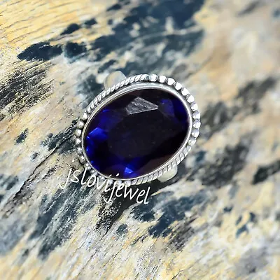 Blue Tanzanite Gemstone Ring 925 Sterling Silver Birthday Gift Jewelry/BR-2331 • $17.24