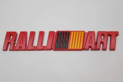 Ralliart Grille Badge Red  Emblem For Mitsubishi Lancer EVO Colt Magna GTO FTO • $16.20