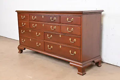 Councill Furniture Georgian Banded Mahogany Ten-Drawer Dresser Newly Refinished • $3595