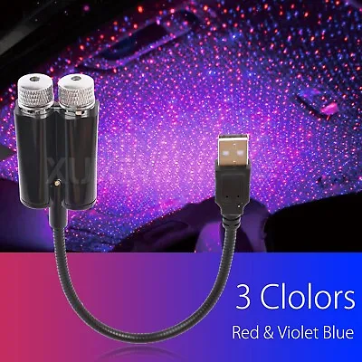 $10.99 • Buy Car Interior Roof Star Light USB Atmosphere Starry Sky Night Projector LED Lamp