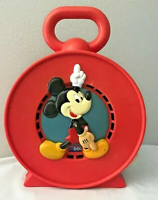 Vintage Mickey Mouse 1981 See And Say Clock Disney Talking Clock Mattel Pull • $8.99