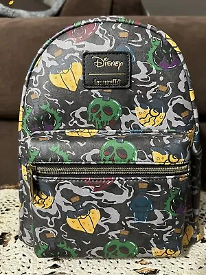 Loungefly Disney Villains Mini Backpack Icons Characters Smoke • $57