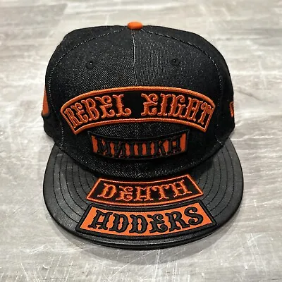 New Era 59fifty  7 1/4 Mishka Death Adders Rebel 8 Eight Leather Brim Fitted Hat • $150