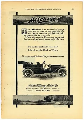 1911 Mitchell-Lewis Motor Co. Ad: Model S Automobile - Racine Wisconsin • $17.76