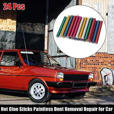 24pcs 11 X 100mm EVA Bling Paintless Dent Repair Hot Melt Glue Sticks Six Colors • $26.13