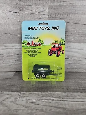 Husky Liquid Spreader W Real Rubber Tires Mini Toys Inc. 1/64 Plastic VTG • $15.99