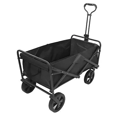 Folding Wagon 8 Inch Off Road Wheels Beach Cart For Shopping • $264.67