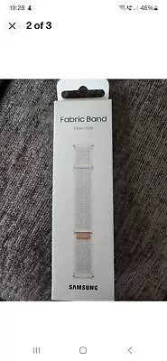 NEW Genuine Samsung Fabric Band Watch Band For Galaxy Watch 4 5 6  M/L Sand • £15