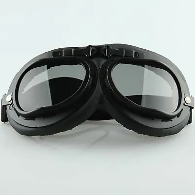 Vintage Scooter Goggles Pilot Sunglasses Retro Eyewear Helmet Glasses Goggles • $16.11