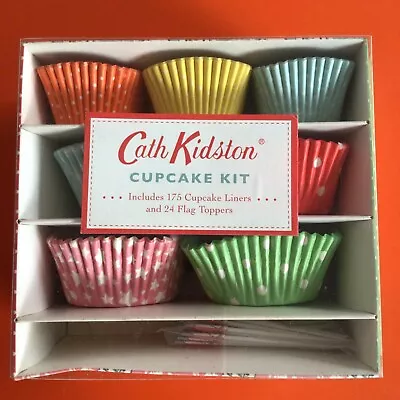 £12 • Buy Cath Kidston Cupcake Kit Muffin Cases Liners 175 Stars Spots 24 Flags Boxed Cake