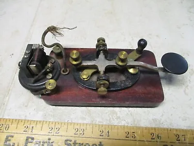 Vintage Signal Electric Morse Code Telegraph Key Practice Buzzer Set Ham Radio • $99.95
