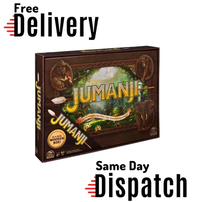 $52.99 • Buy Jumanji Board Game Wooden Refresh - Spin Master Adventure Game Gift Wood Fun