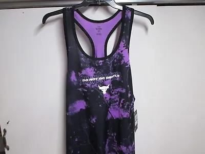 Under Armour (project Rock) Mens Racer Back Tank Top (xl) Nwt Black/purple Camo • $17.99