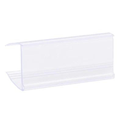 £16.81 • Buy 50pcs Clip On Tag Price Holders Plastic Label Holders For Supermarkets Clear