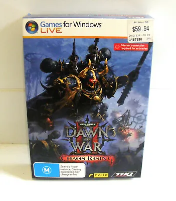 WARHAMMER 40000 Dawn Of War II Chaos Rising (PC Game) Like New Condition • $16.99