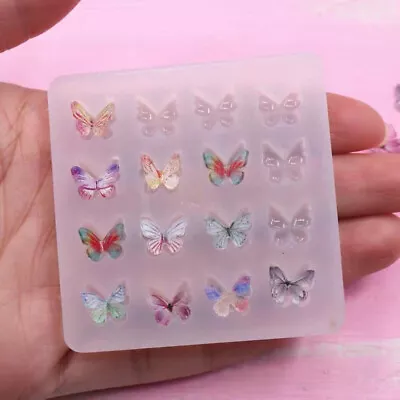 Mini Butterfly Silicone Mold DIY Epoxy Resin Casting Pendant Jewellry Craft Tool • $6.23