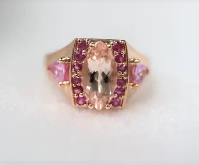 Morganite / Pink Sapphire Ring • $1050