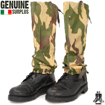 NEW Italian Army Ripstop Boot Gaiters Hiking Military Waterproof Surplus • $19.99