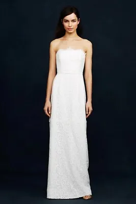 $995 NWT J. Crew Eyelash Lace Wedding Full Length Gown A-line Ivory Size 4 • $245